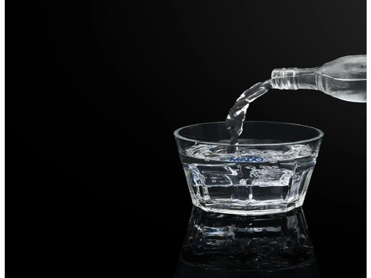 Small Mineral Water Glass Bottle