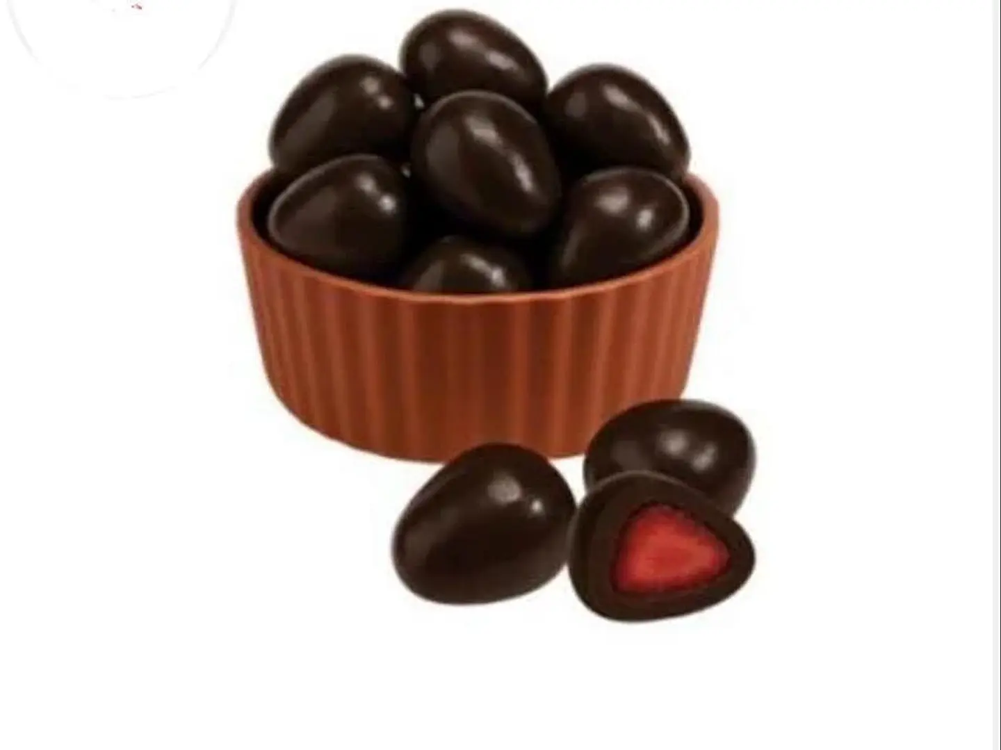 دراجية فراولة بالشوكلاتة الداكنة