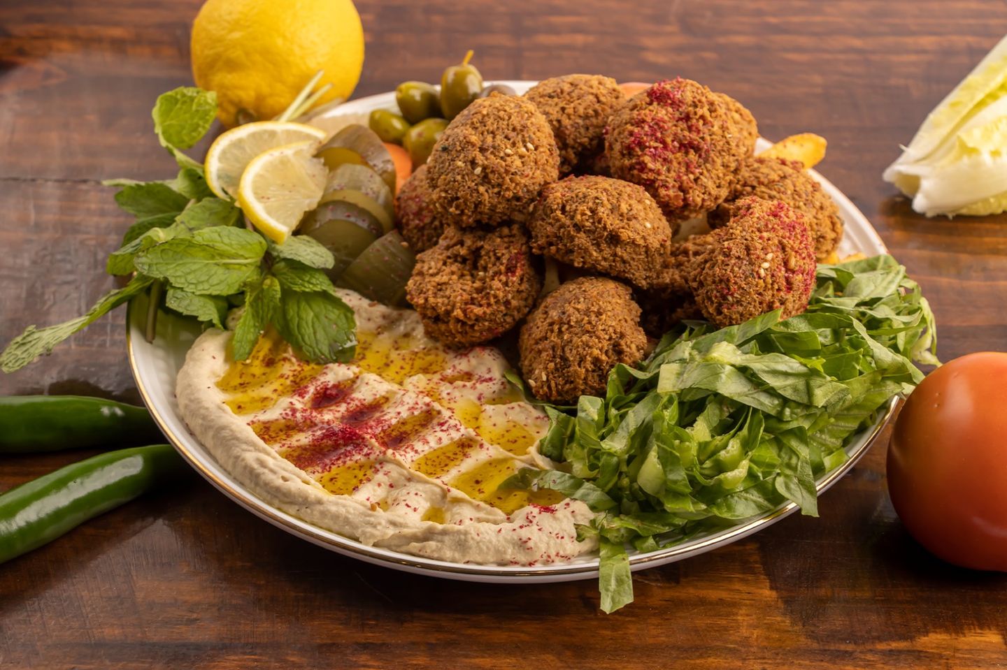 صحن الفلافل