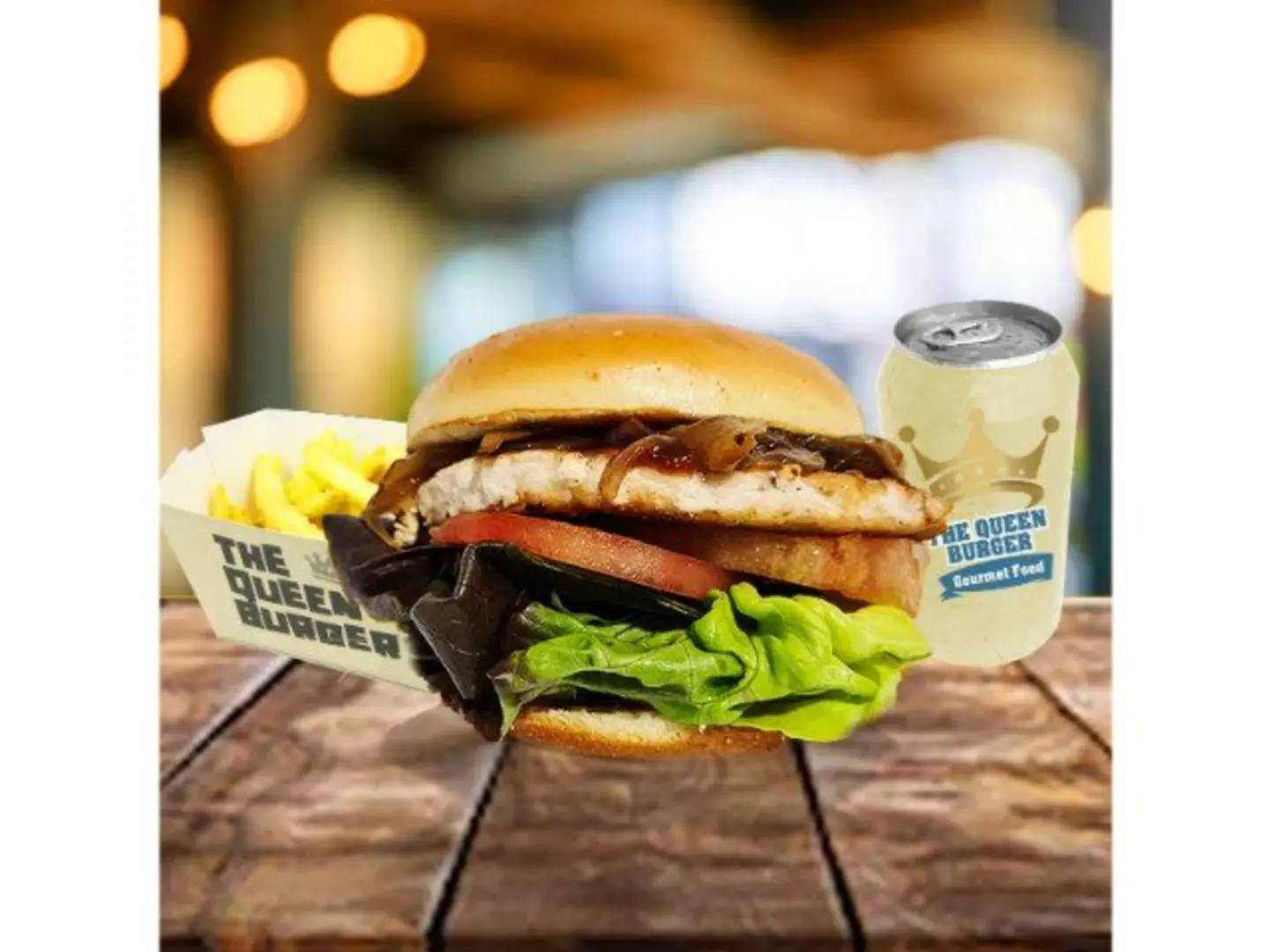 وجبة برجر دجاج