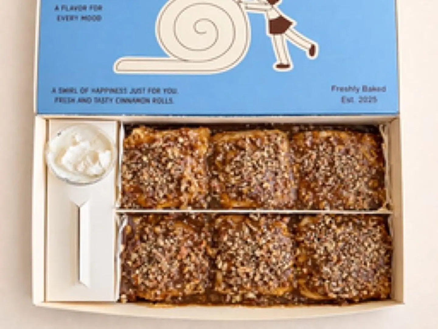 Pecan Cinnamon Rolls 6 Pieces