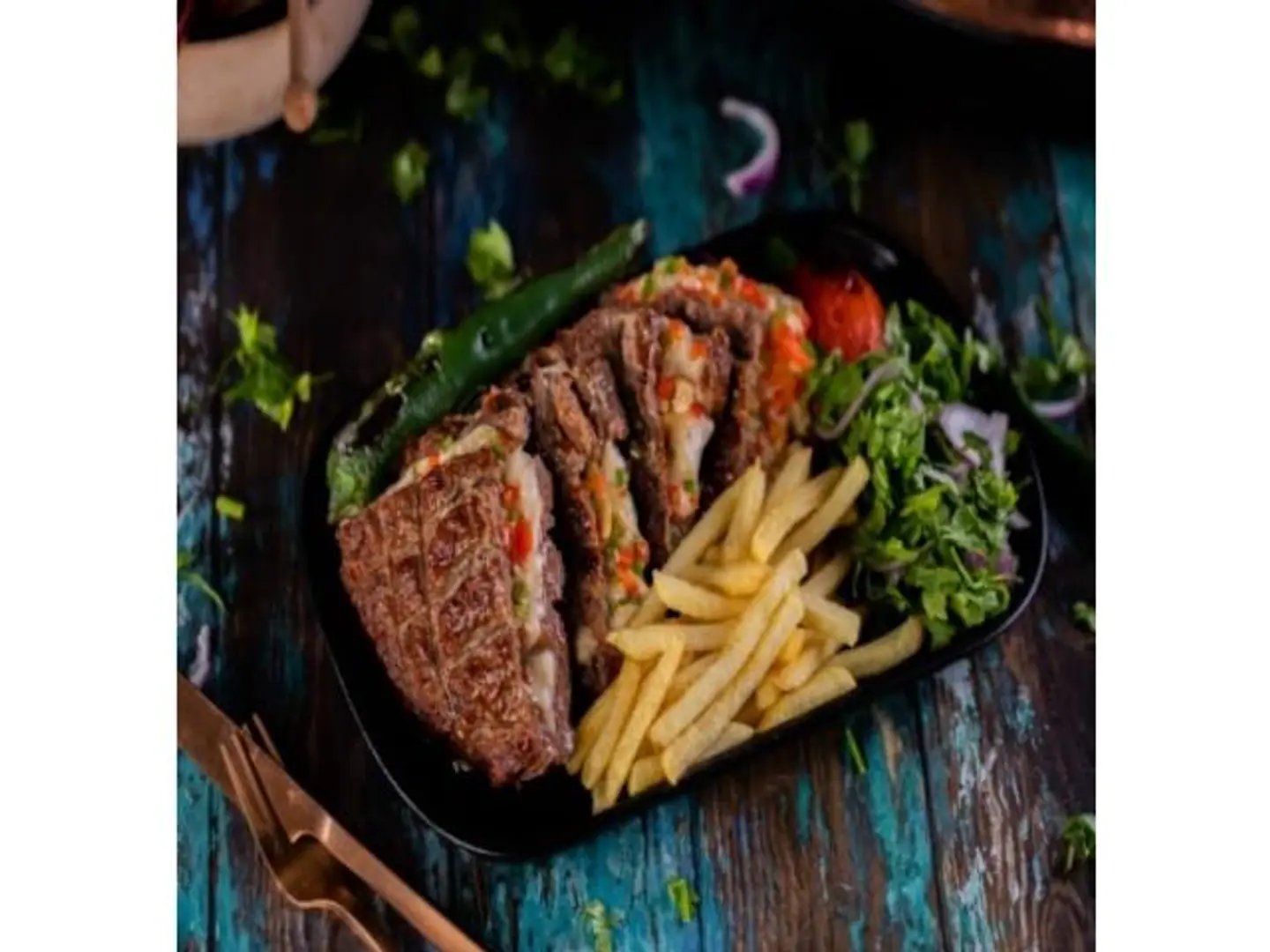 Arayes Meat With Cheese