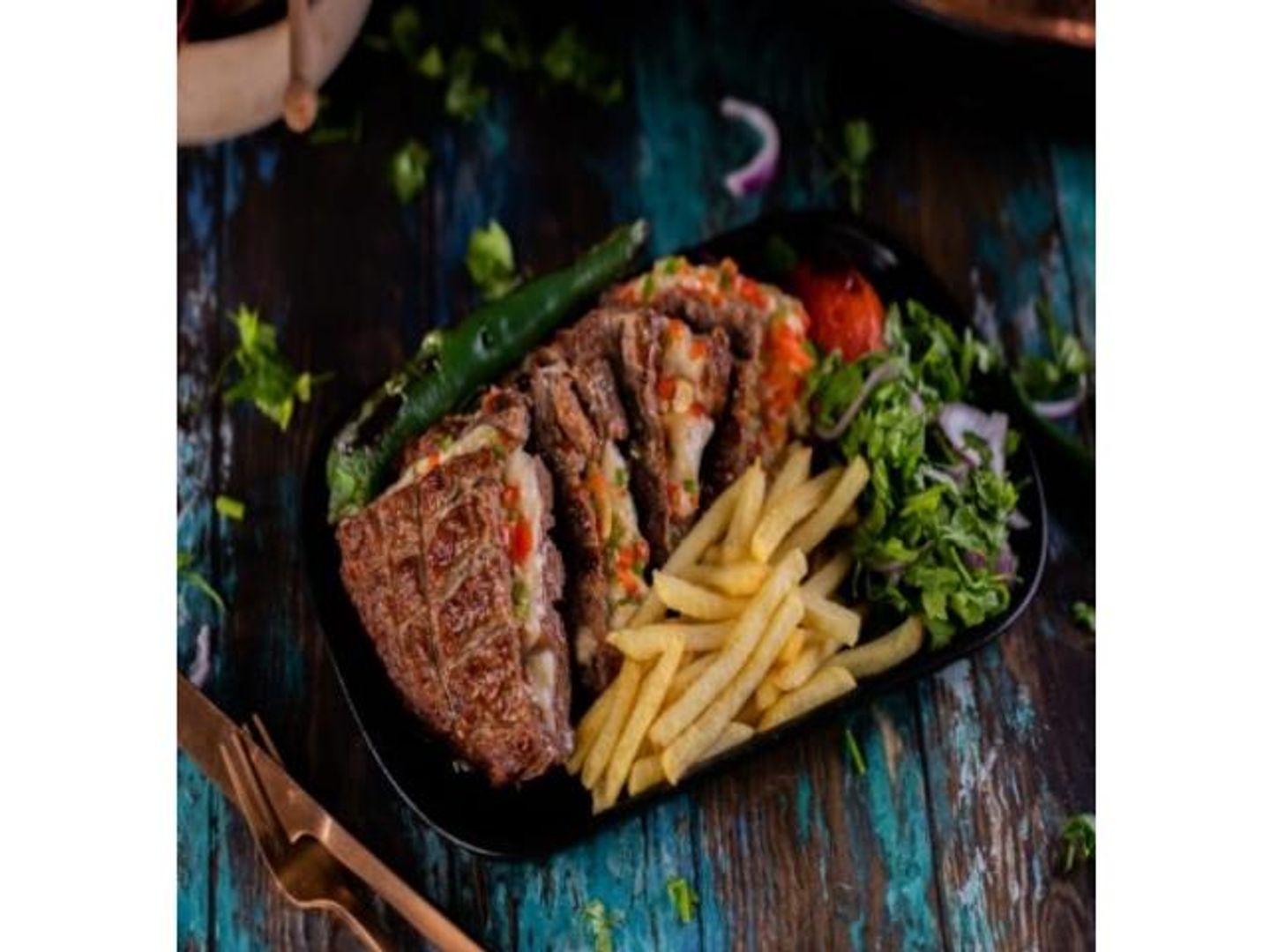 Arayes Meat With Cheese