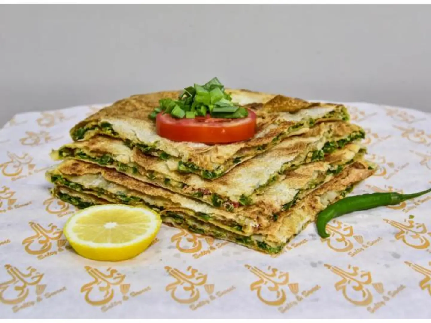 مطبق خضار جبنة دبل