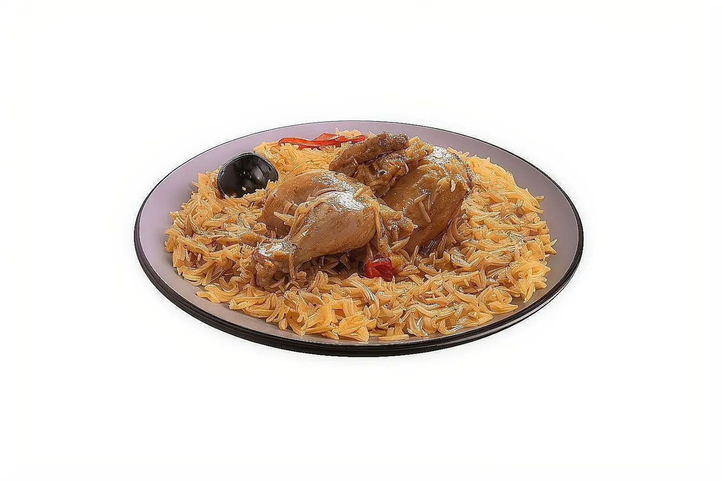 نصف حبة دجاج مضغوط