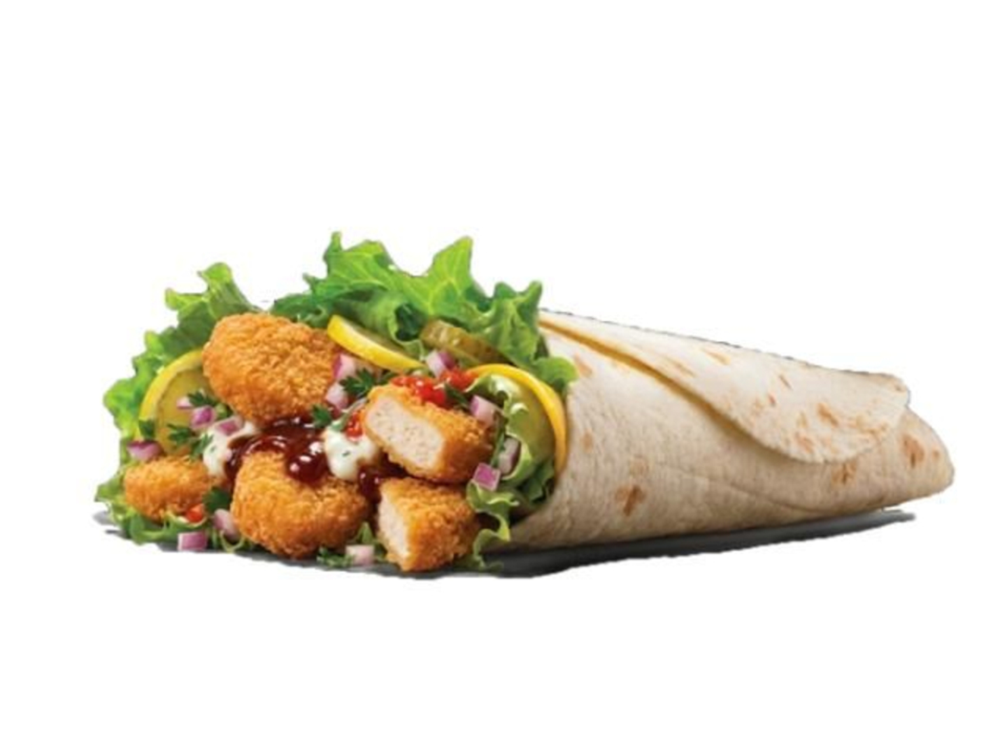 Nuggets Wrap With Fries