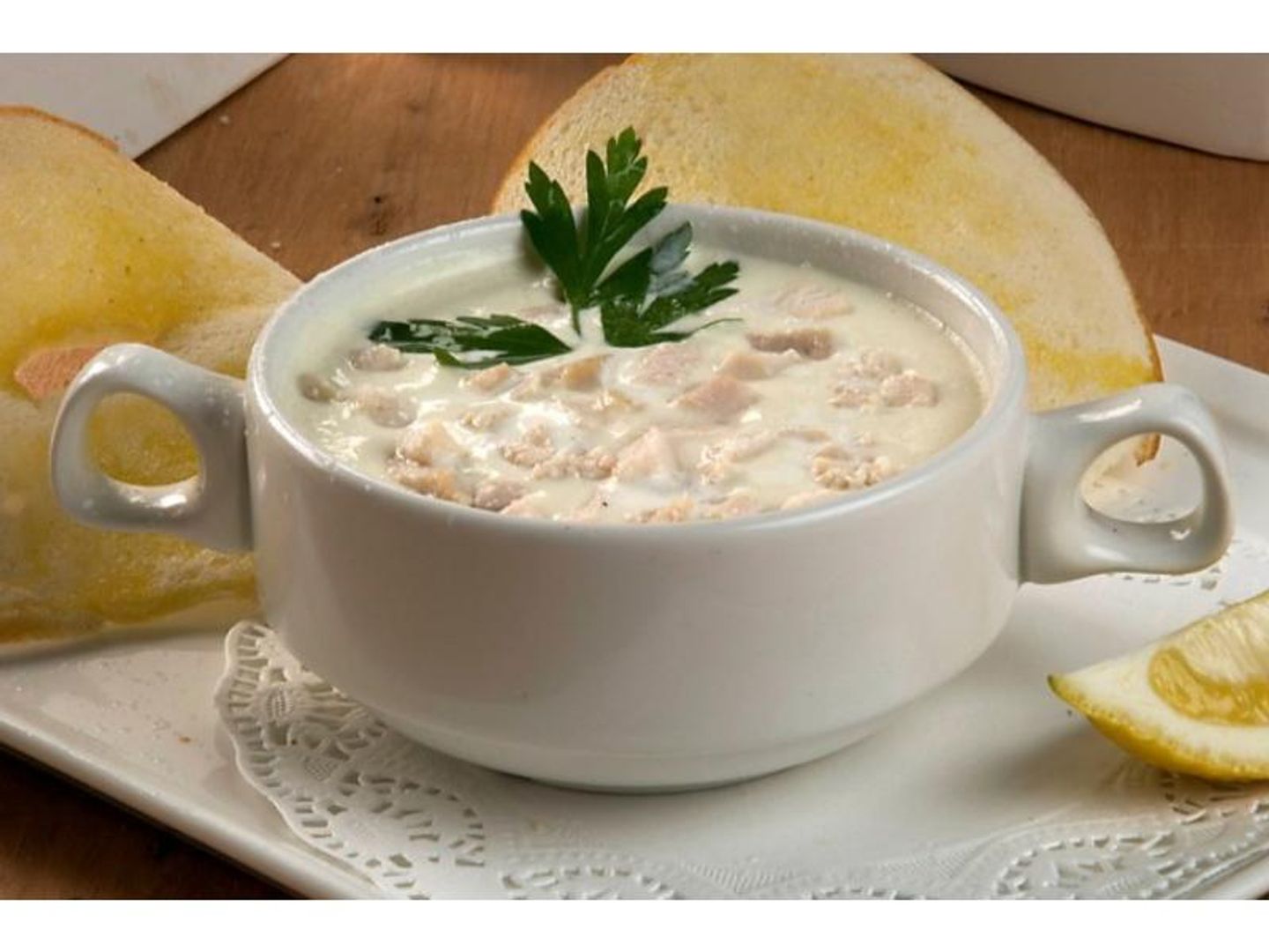 شوربة دجاج بالكريمة