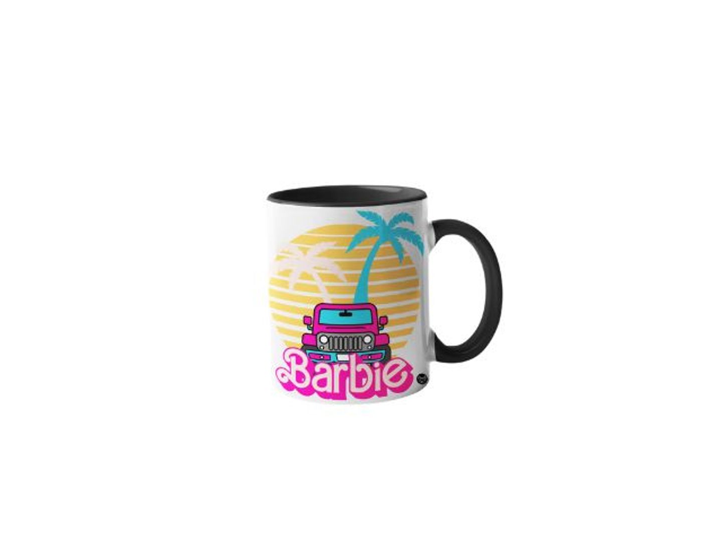 Barbie Car Mug Black