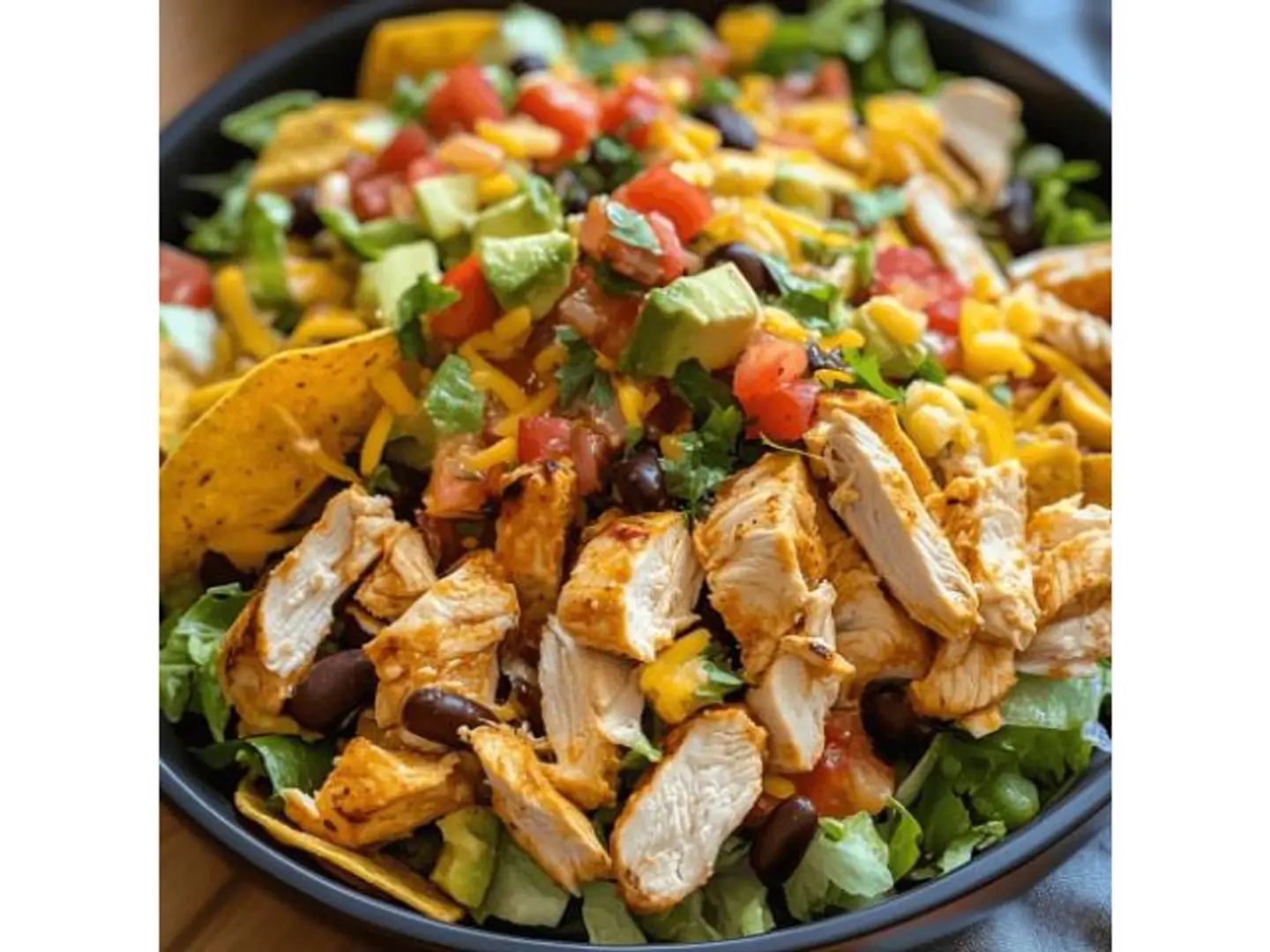 Mexican Salad With Grilled Chicken Breast
