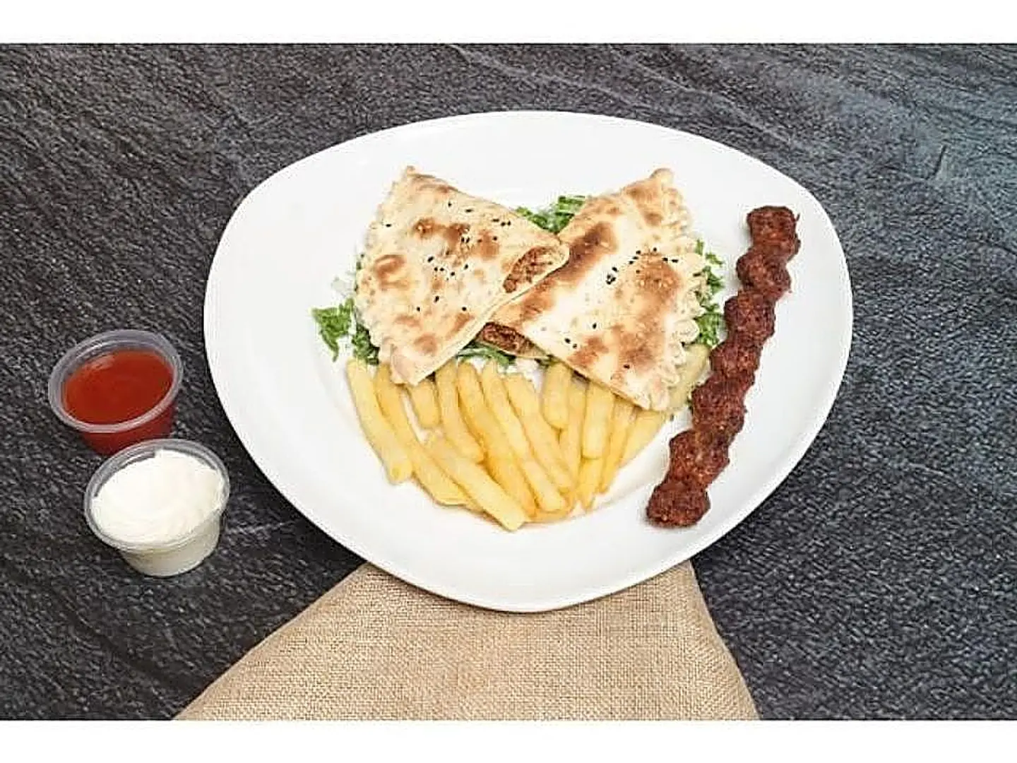 Meat Awsal With Labneh