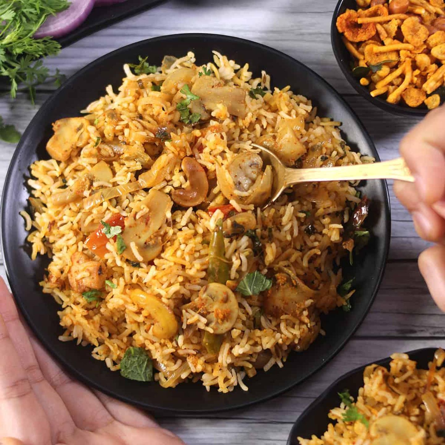 Mushroom Biriyani
