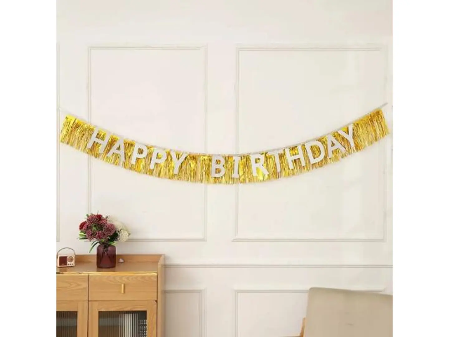 Birthday Gold Banner