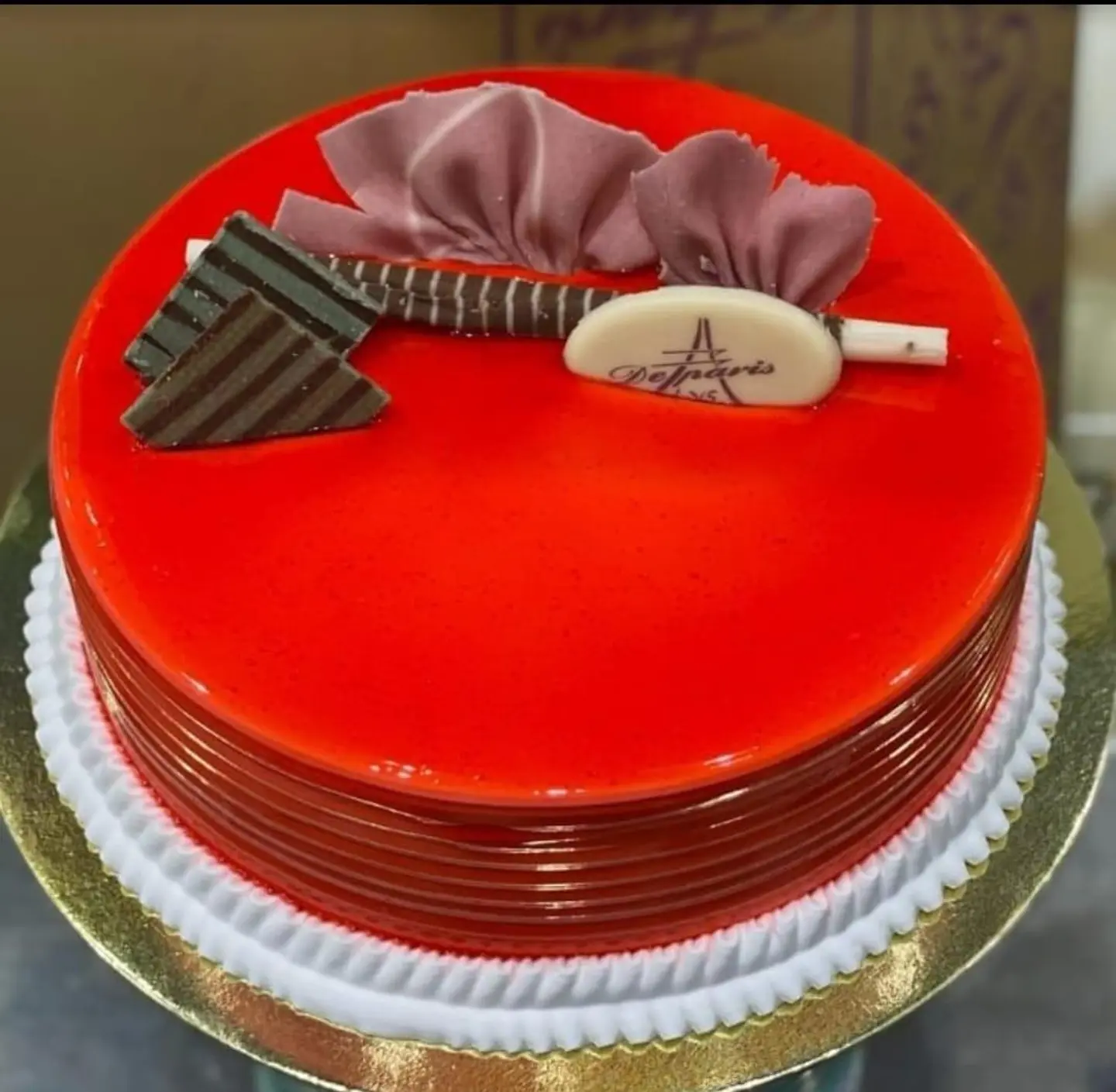 كيك فانيلا فراولة