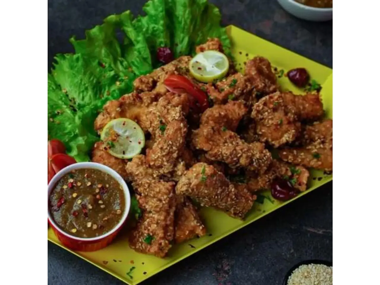 دجاج دكا بالسمسم