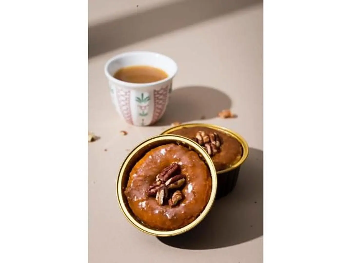 كوب بسبوسة بالتوفي والبيكان