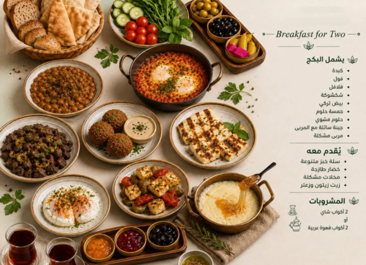 عرض الإفطار (لشخصين)