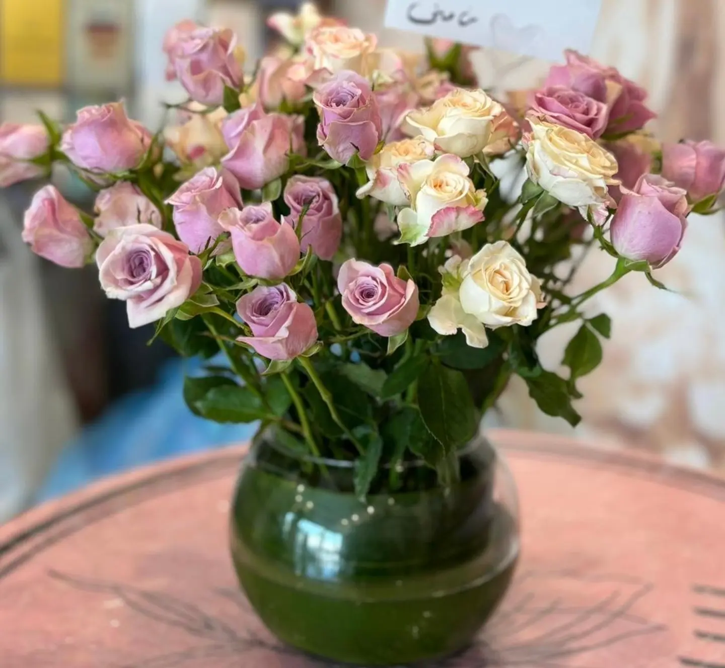 فازة ورد طبيعي ٤