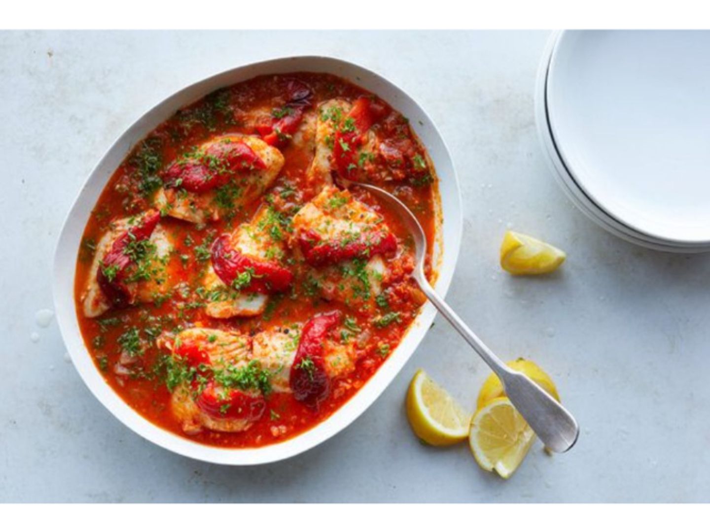 Fish Fillet With Red Sauce