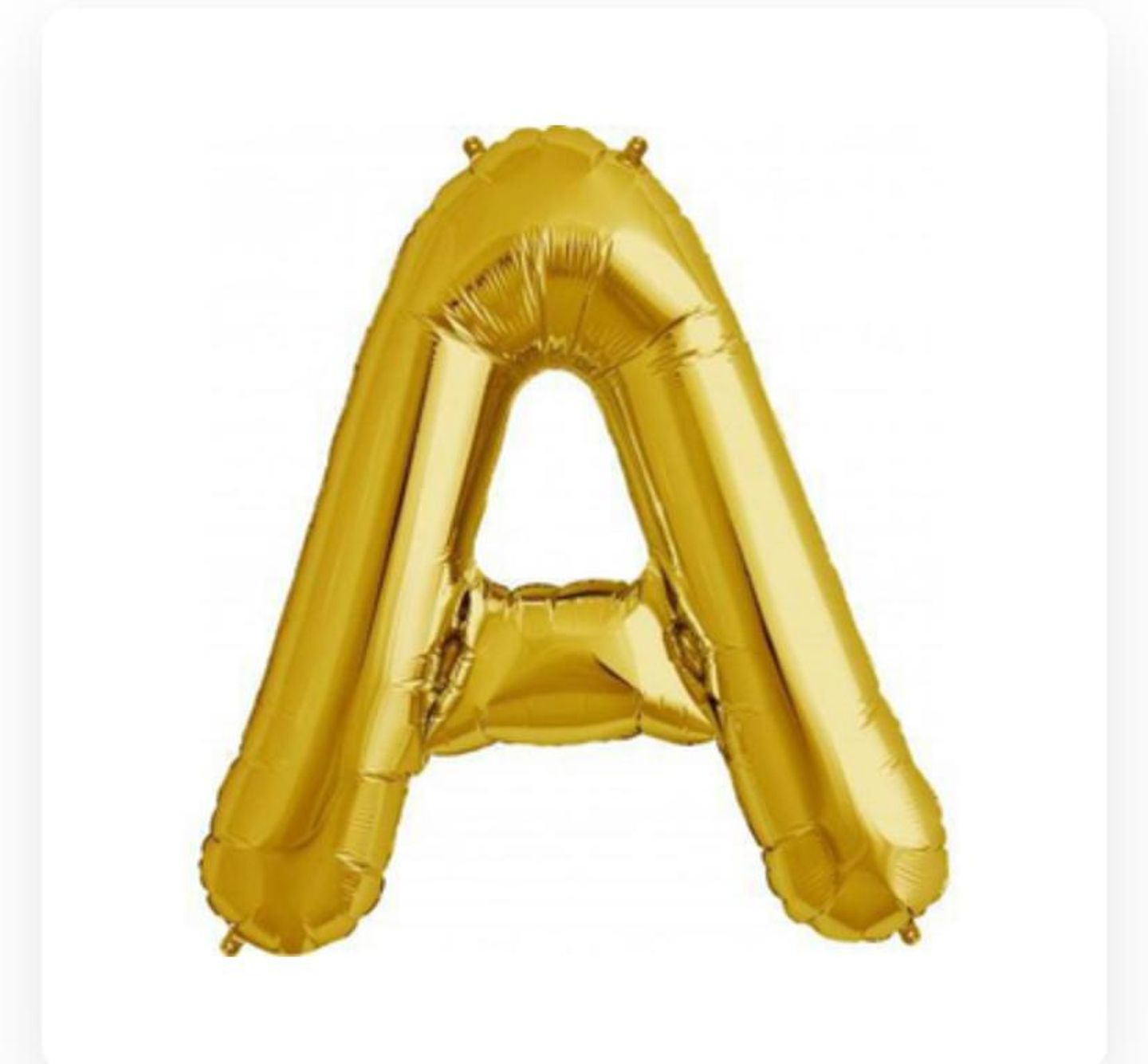 Letter A Gold Balloon