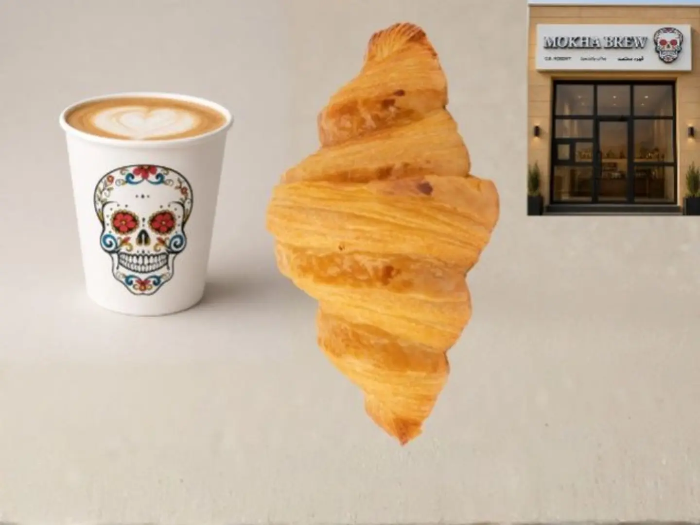 (Start Your Day)Cappuccino + Croissant