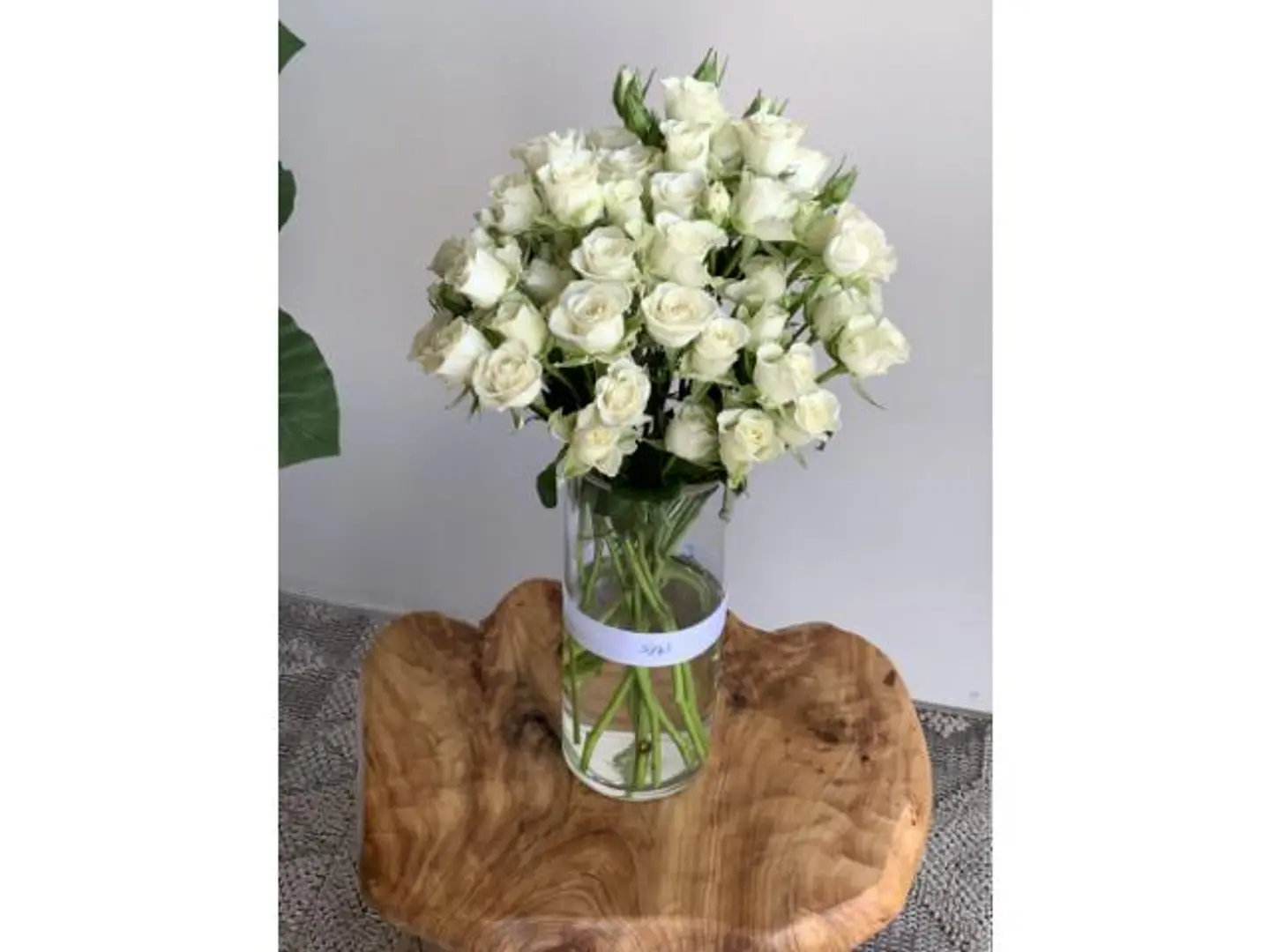 White Baby Rose Vase