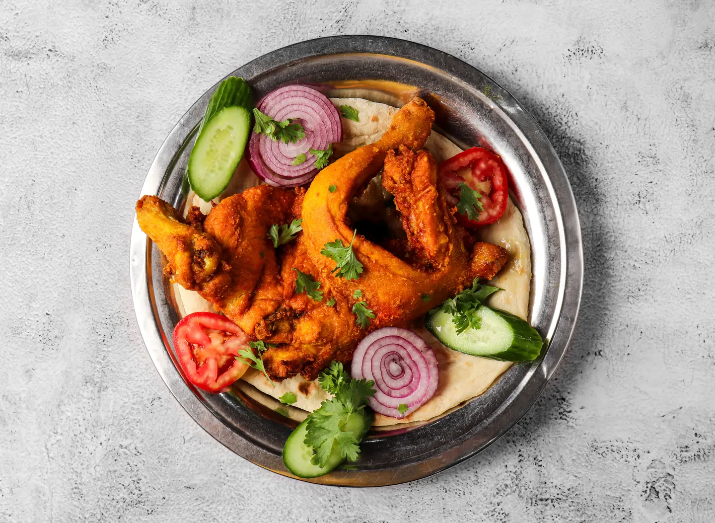 Plain Fried Whole Chicken