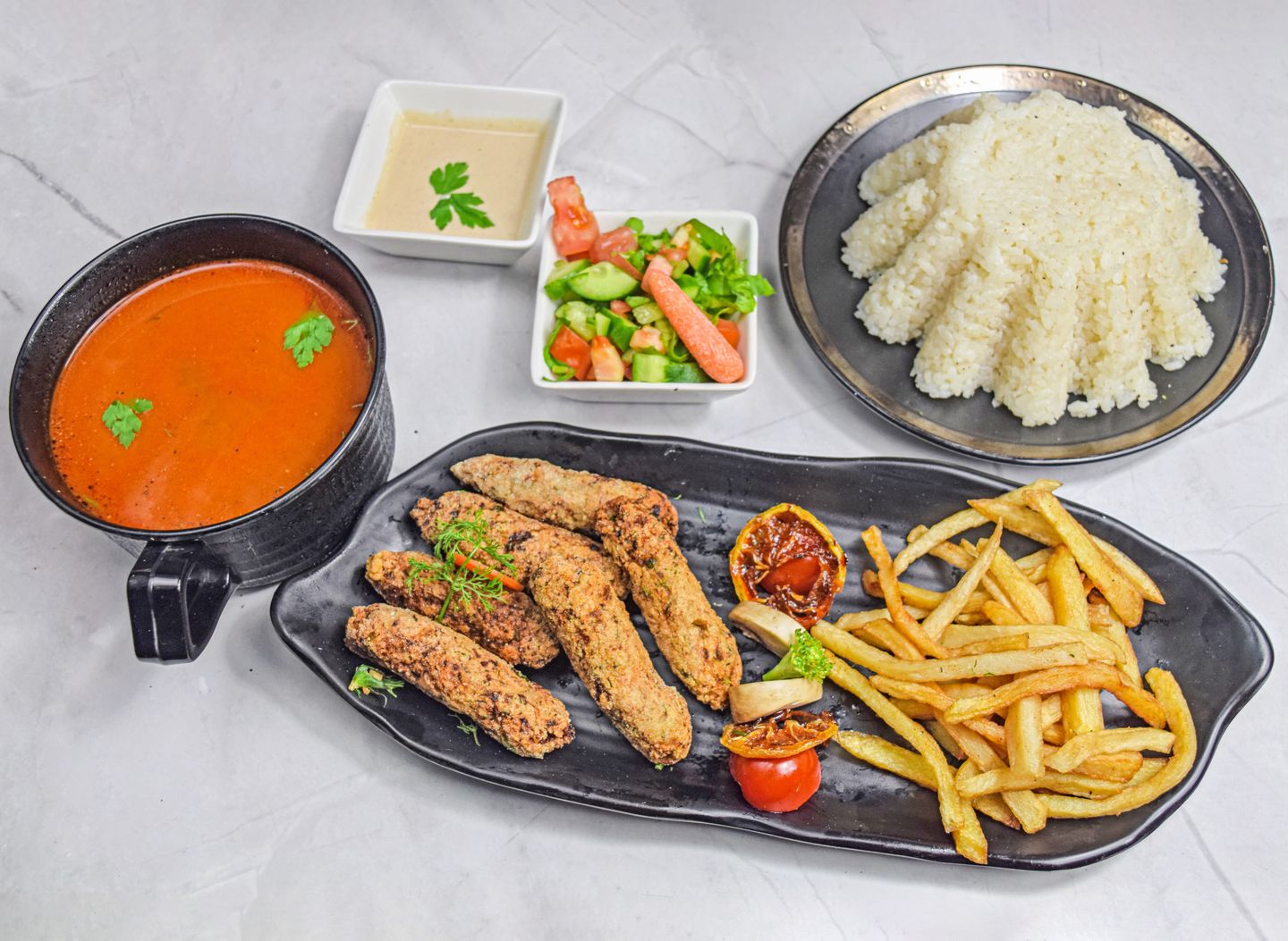 Shrimp Kofta Meal