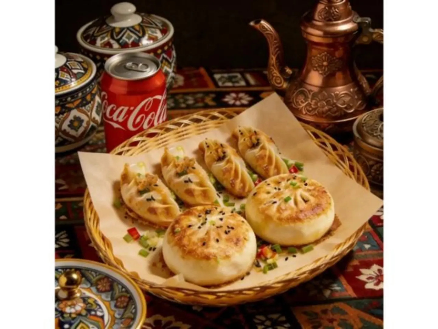 الباو المقلي والدمبلينغ كومبو