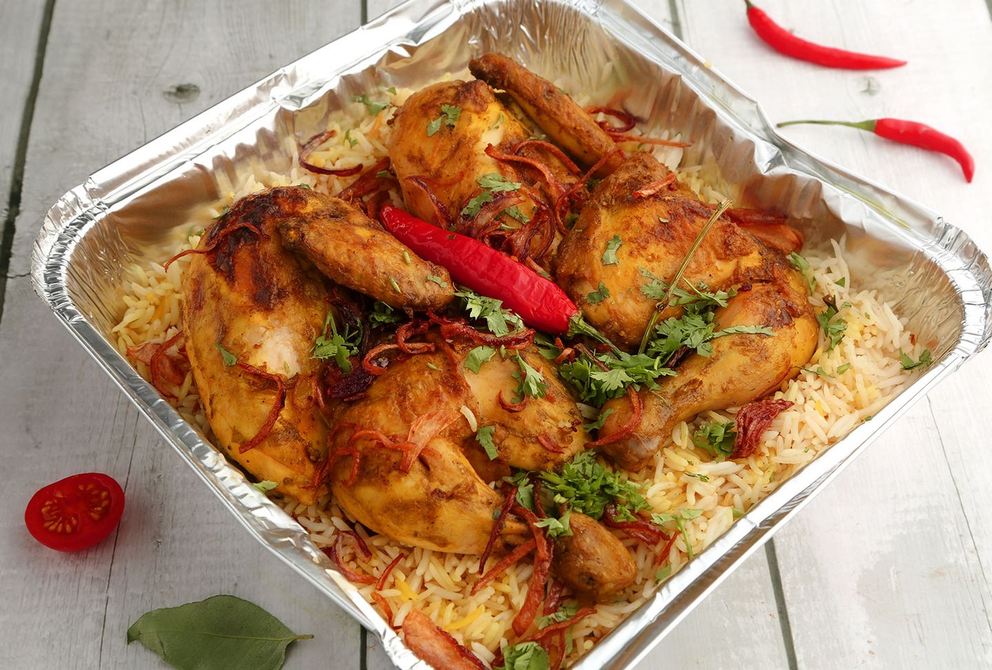 حبة كاملة دجاج مندي