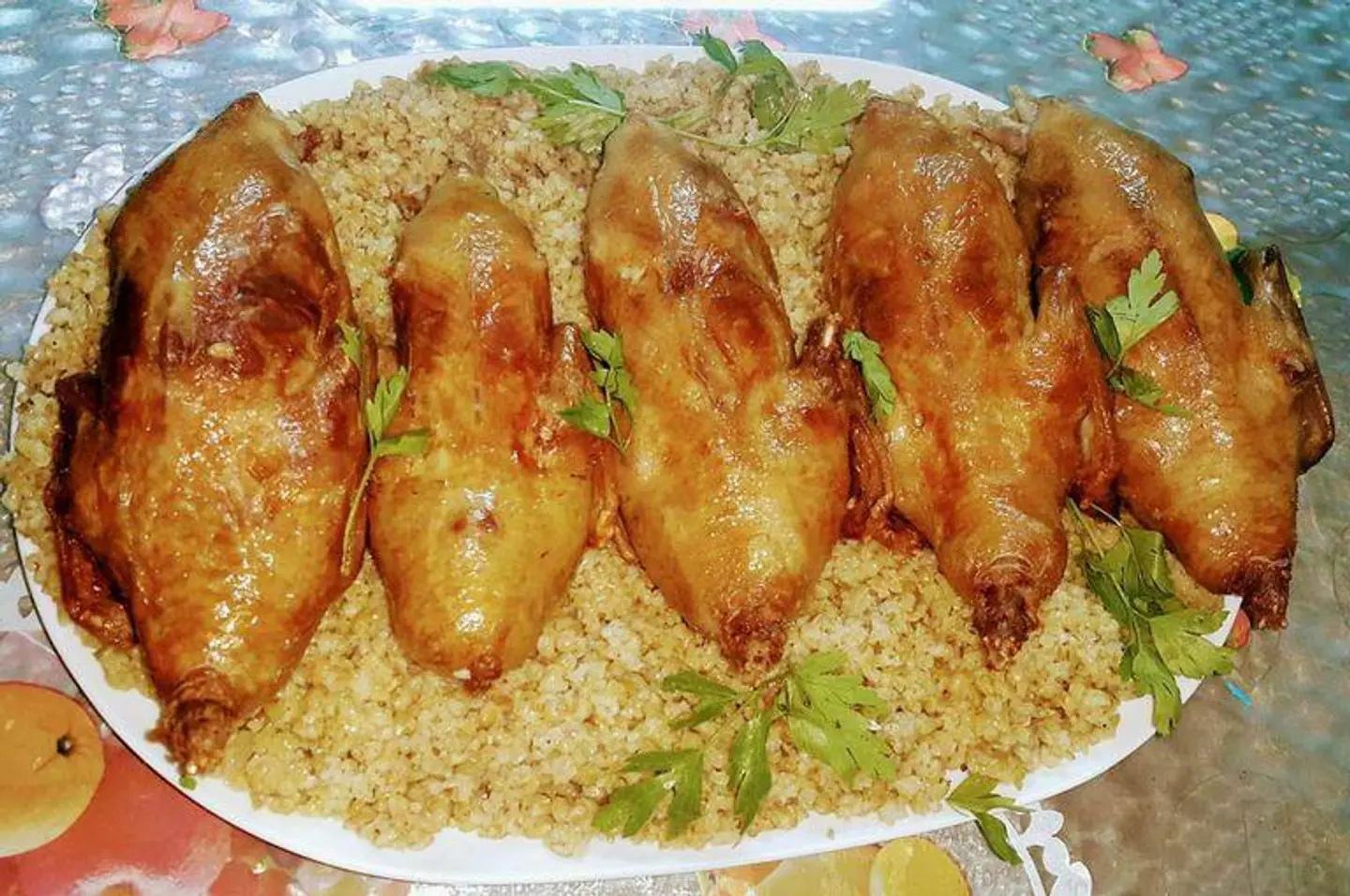Stuffed Rice Pigeon Tagine