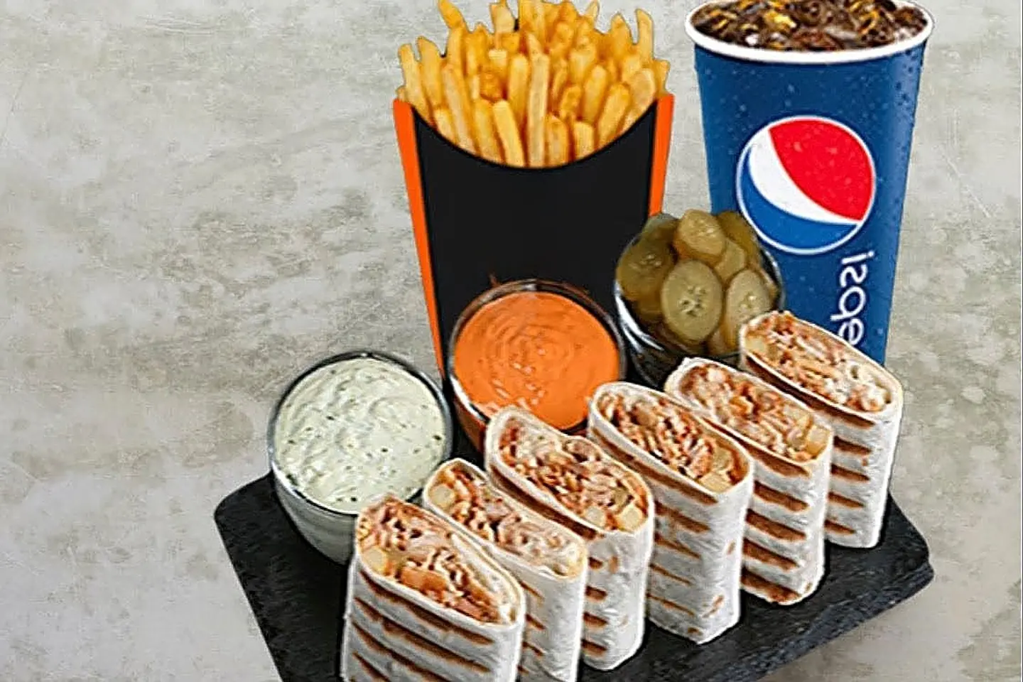 شاورما عربي وجبة