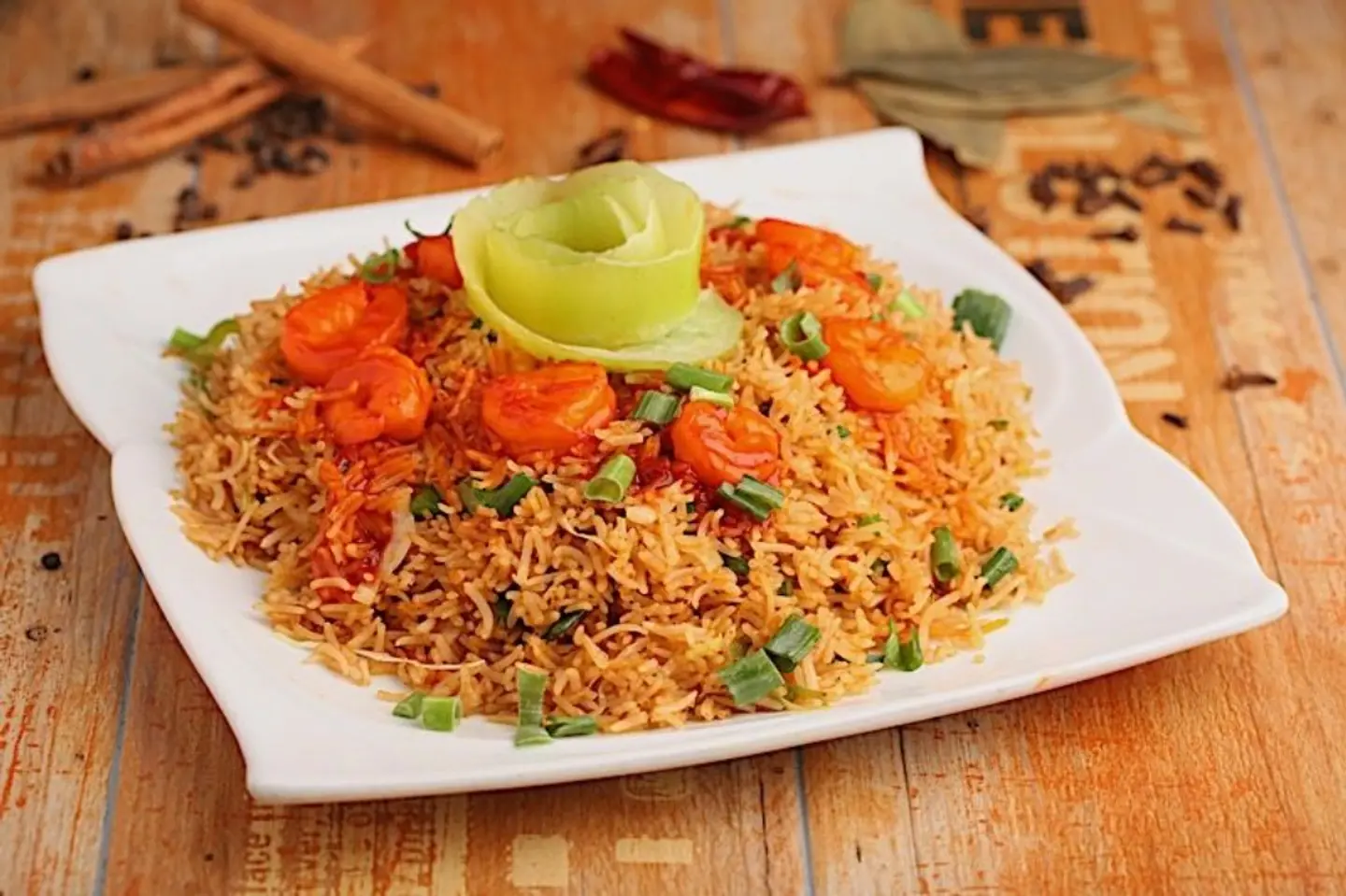 رز مقلي روبيان