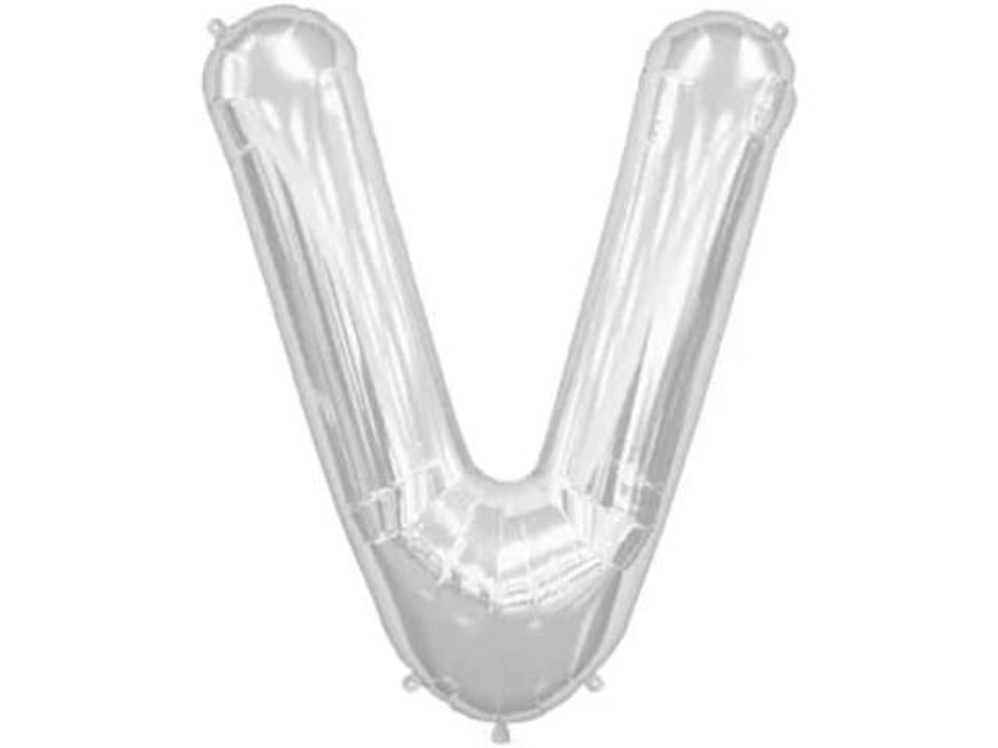 Balloon Letter V Silver