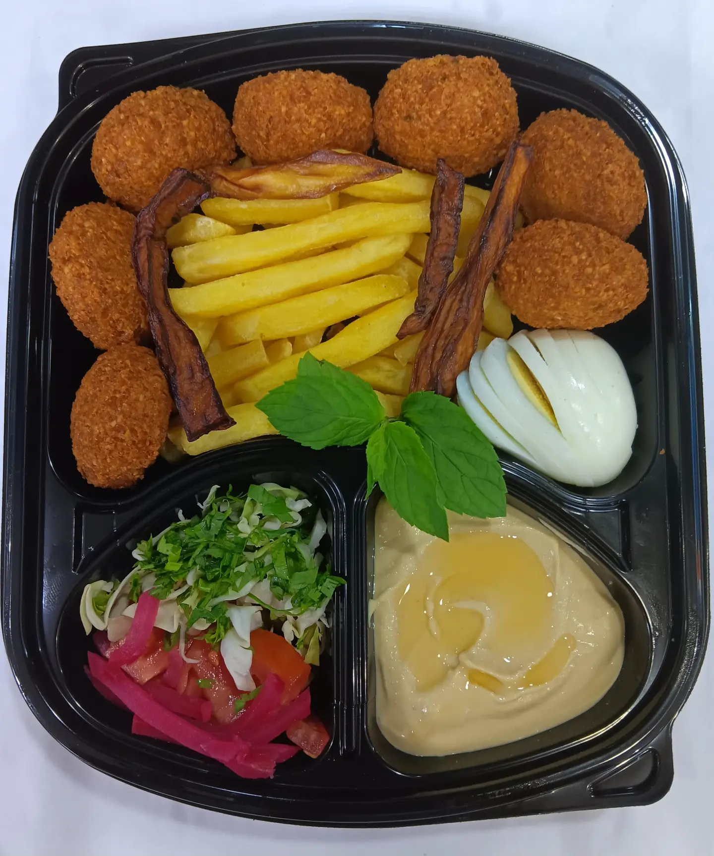 صحن فلافل مشكل