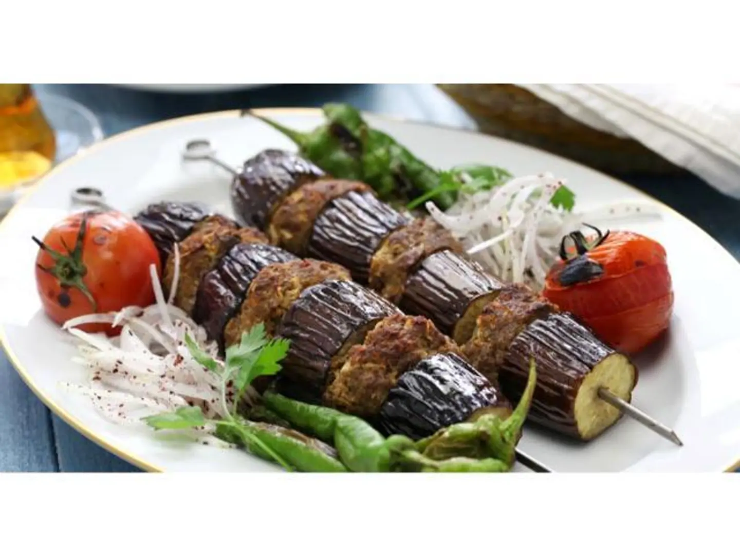 كباب لحم باذنجان