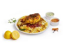 نص دجاج برياني مع رز