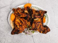 دجاج على فحم ساده - نص حبة دجاج