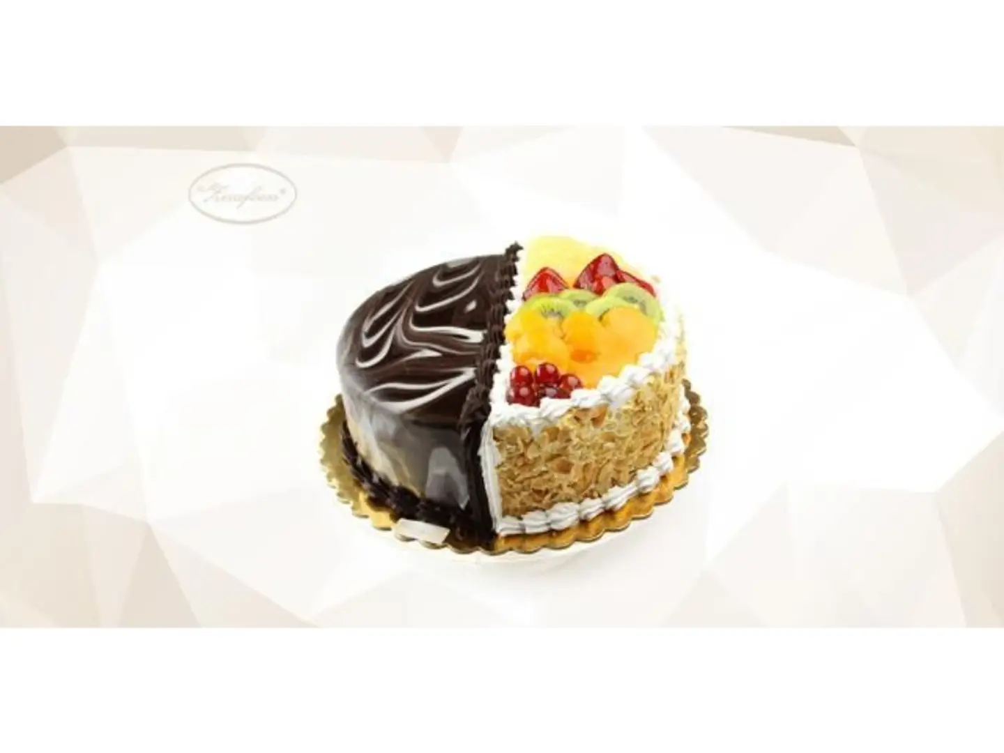 Half Fruit Half Chocolate Tart