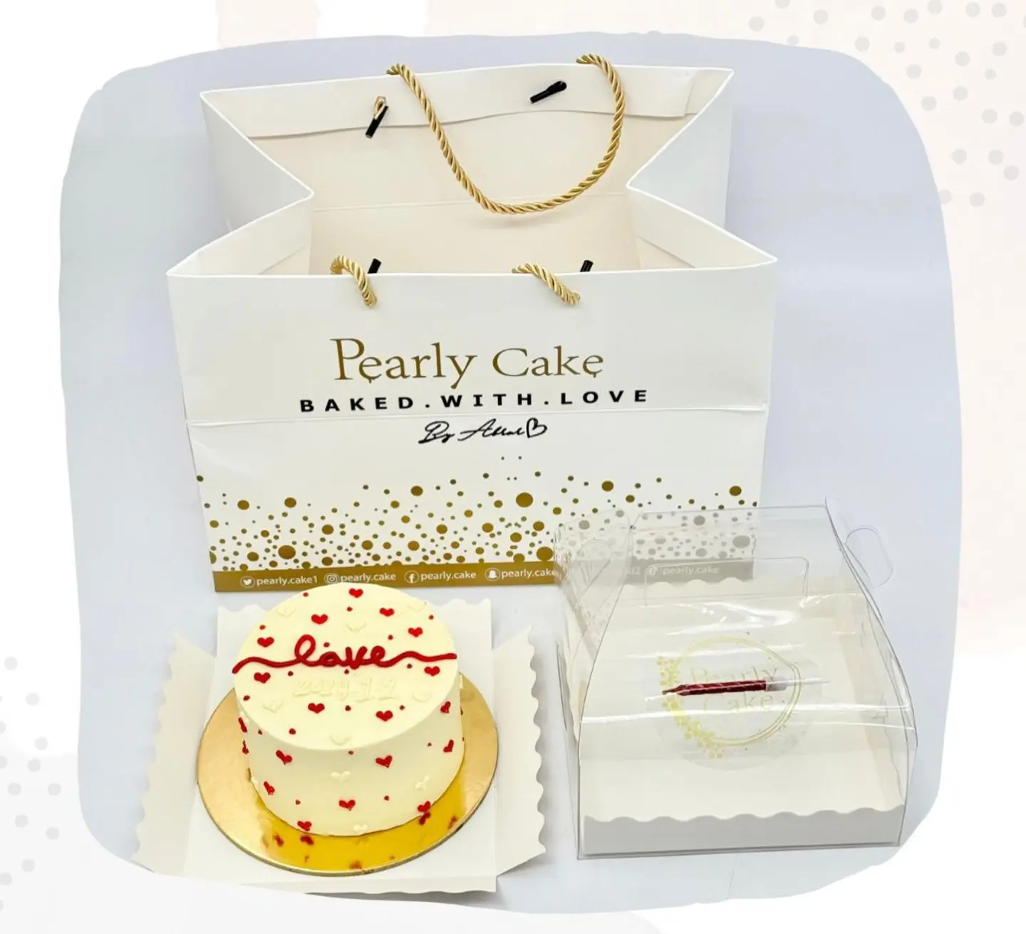 Pearly Love Lunch Cake 4 Inch