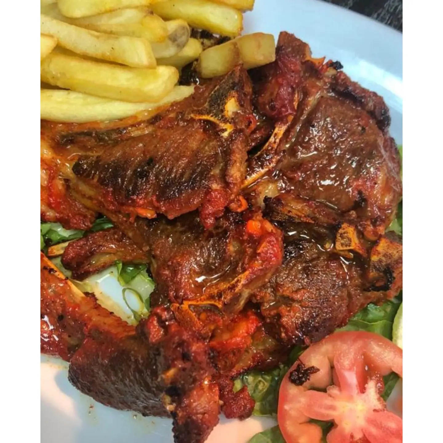 شرائح لحم الضأن