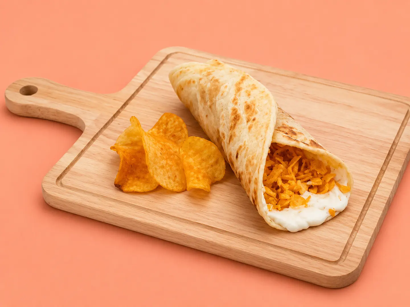 Cheese Lays Potato Chips Chapati