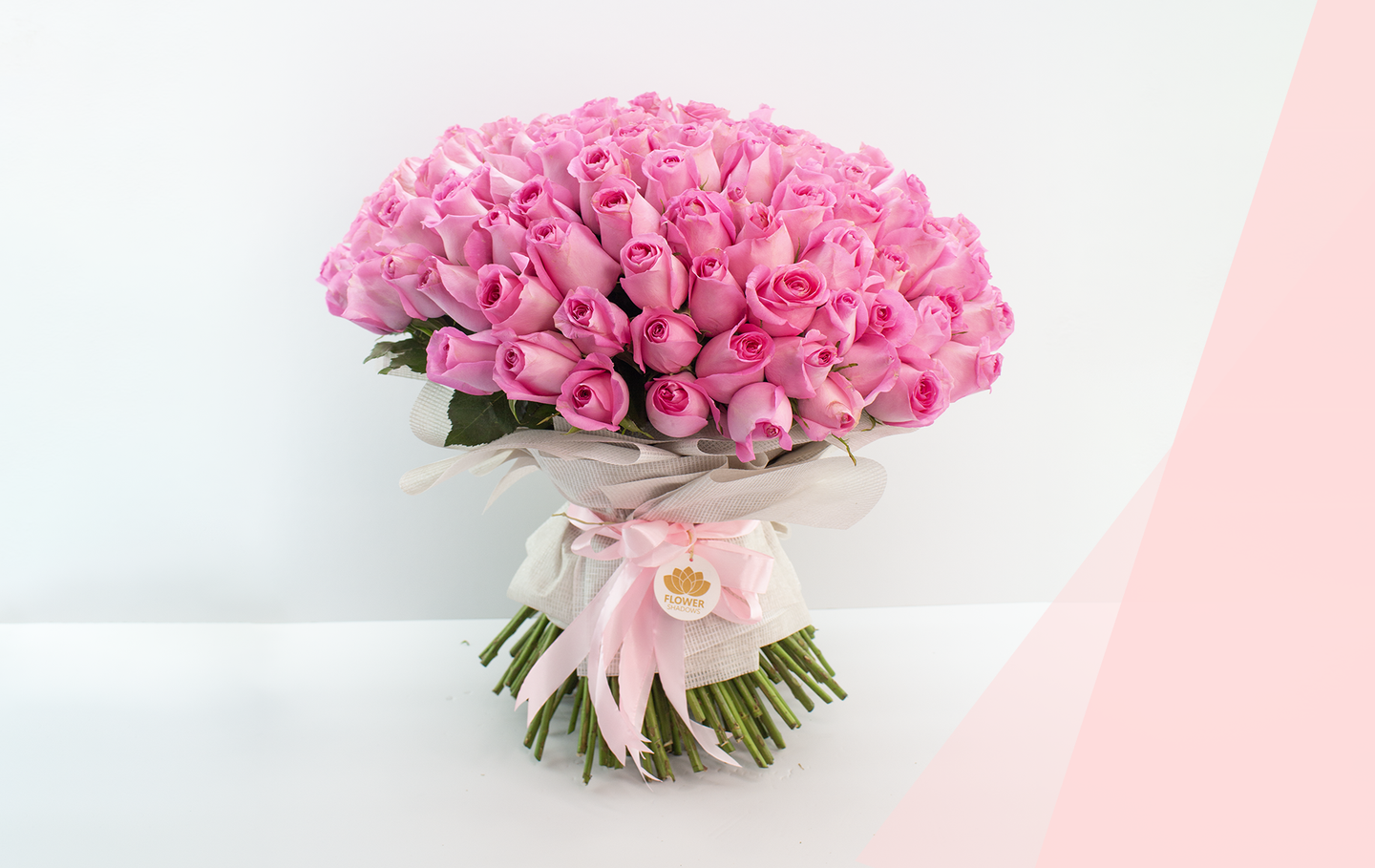 Hand Bouquet Sf 0251 - 100 Pink Roses  Sf251