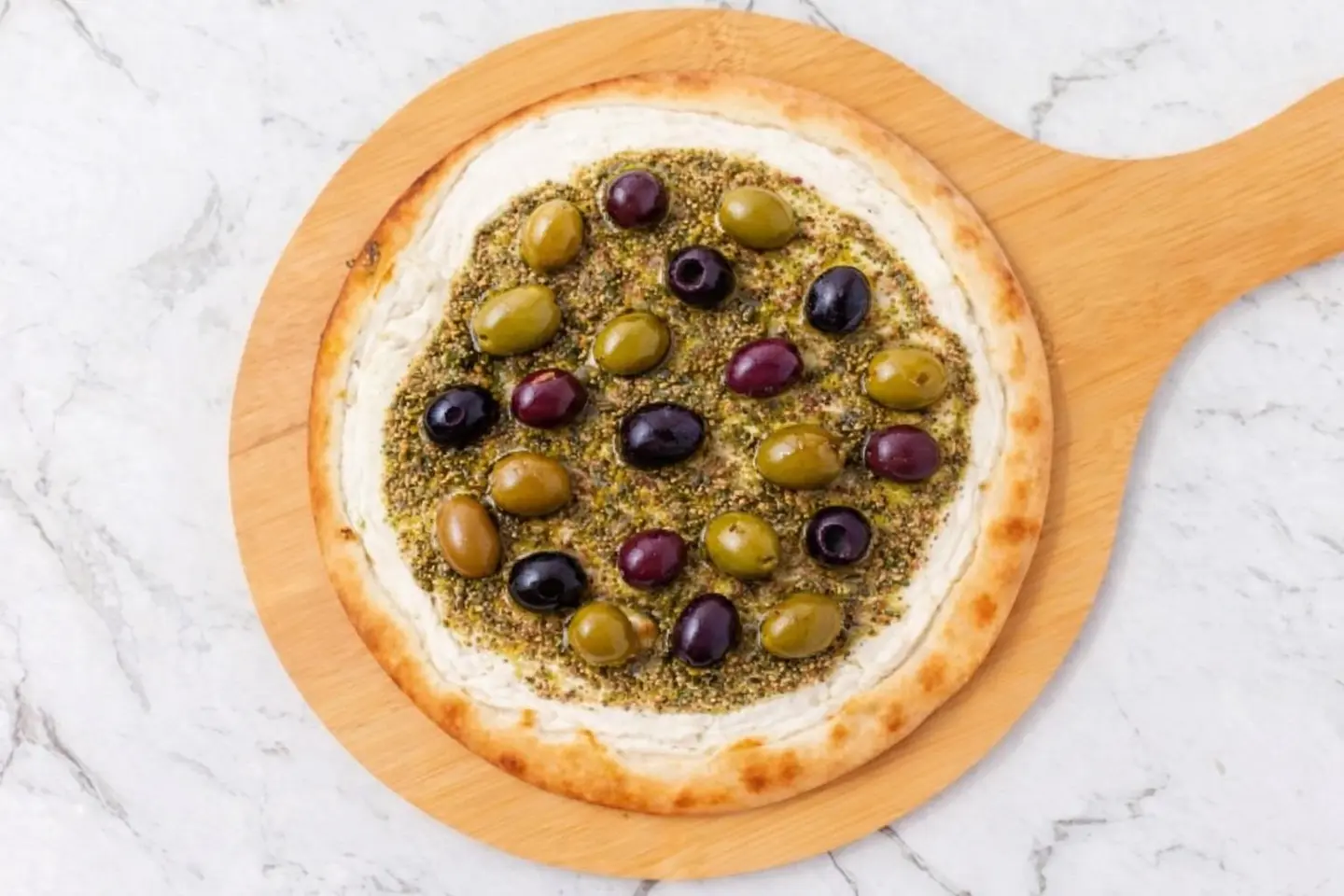 Cheese With Zaatar And Olives
