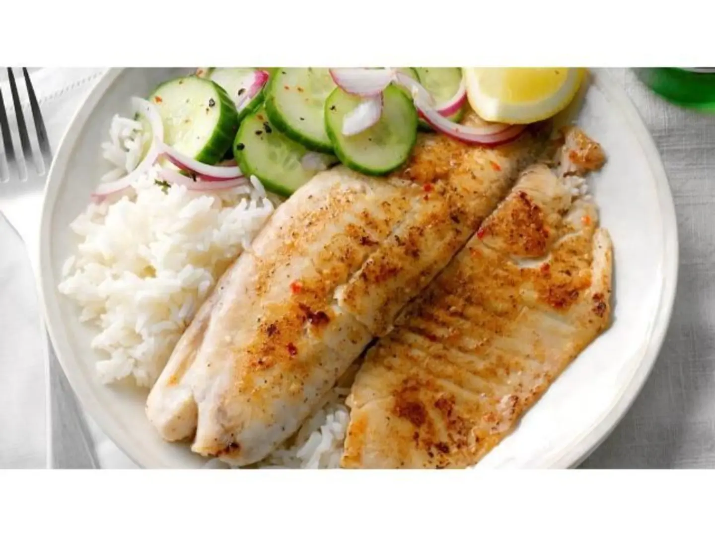 Grilled Fish With Rice