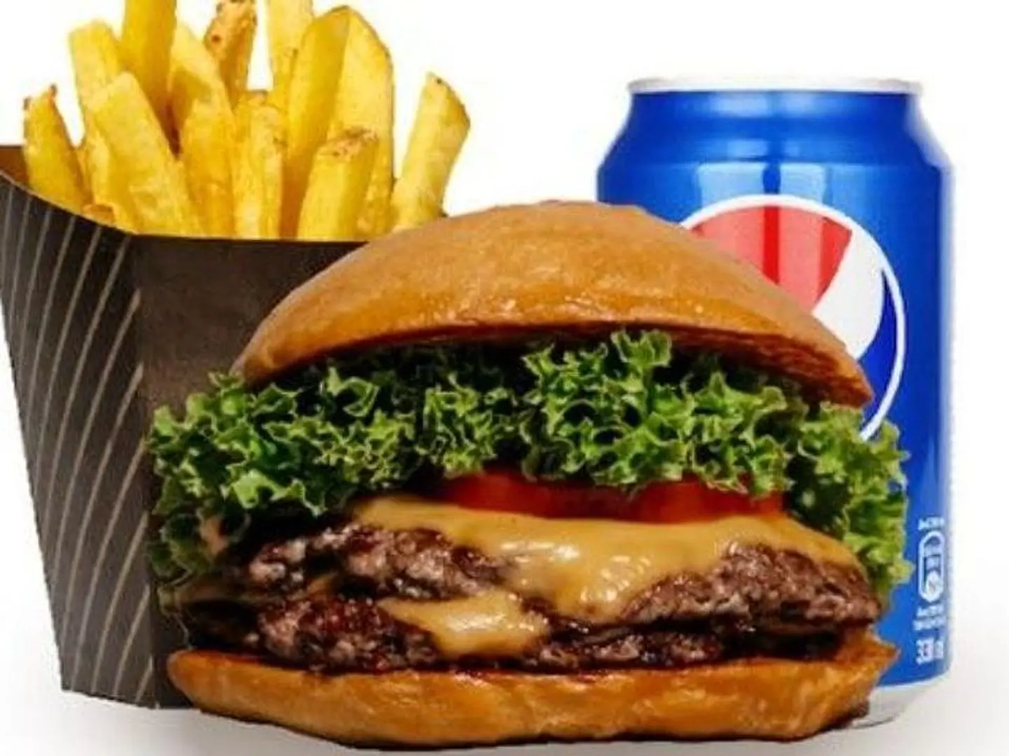 Double Beef Burger Meal
