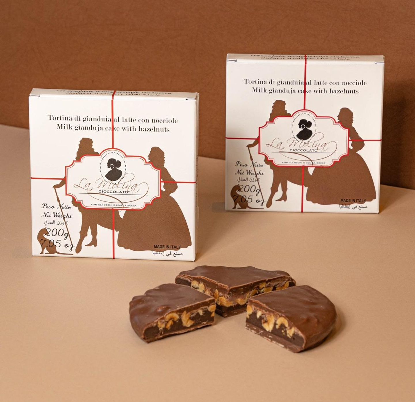 Milk Gianduja Cake With Hazelnuts 200 G