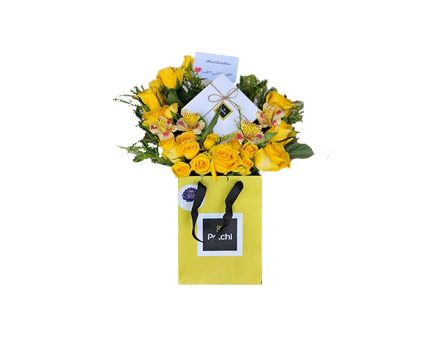 Patchi With Yellow Roses