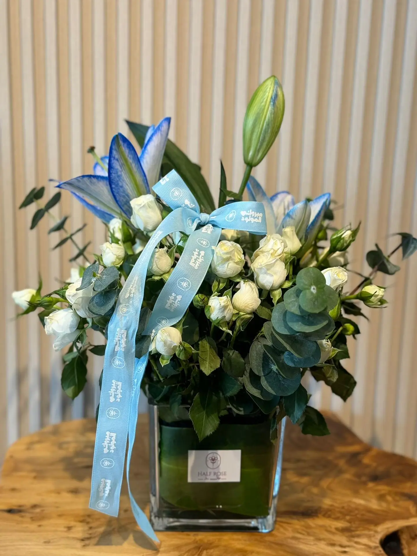 A Square Shaped Baby Boy's Vase.