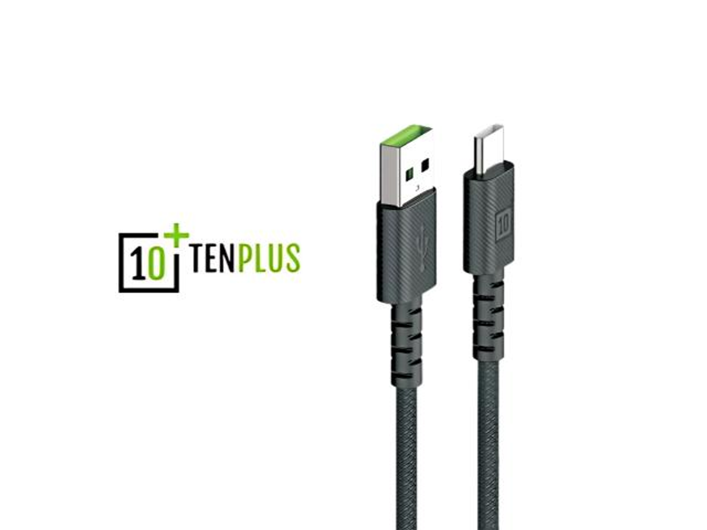 سلك شاحن تن بلس قماش يواس بي - لايتتينج 1م