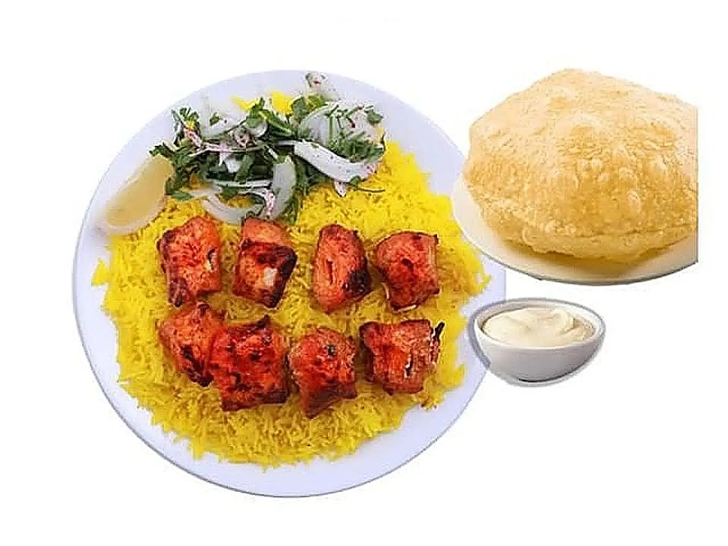 دجاج تكا مع الأرز